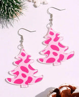 Dangle Christmas Tree Earrings