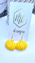 Pumpkin Hoop Earrings