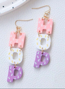 Bunny Hop Easter Earrings