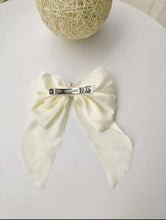 Silk Pearl Knot Hair Bow