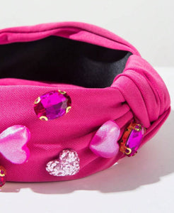 New Heart Jeweled Headband