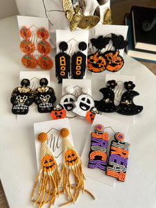 New Beaded Halloween Earrings