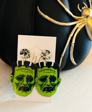 Frankenstein and His Wife Halloween Earrings