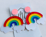 Cloud and Rainbow Earrings