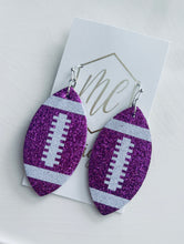 Glitter Football Earrings