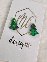 Acrylic Christmas Tree Studs