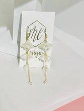 Statement Danity Tulip Pearl Flower Earrings