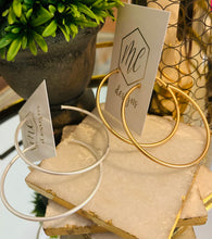 Medium or Large Thin Matte Hoops