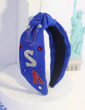 USA America Jeweled Sequin Headbands