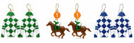 Kentucky Derby Acrylic Earring