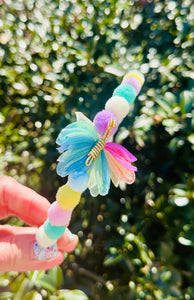 Butterfly Pom Pom Headband