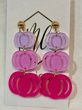 Triple Ascending Pumpkin Earrings