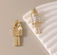 New Enamel Nutcracker Christmas Post Earrings