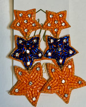 Triple Star Seed Beaded Earrings