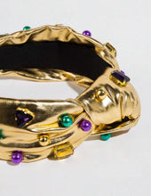 Mardi Gras Jeweled Sequin and Leather Headbands