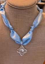 Blue Scarf Necklaces