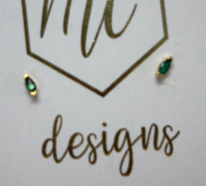 Assorted Tiny Studs Third and Second Hole Earrings