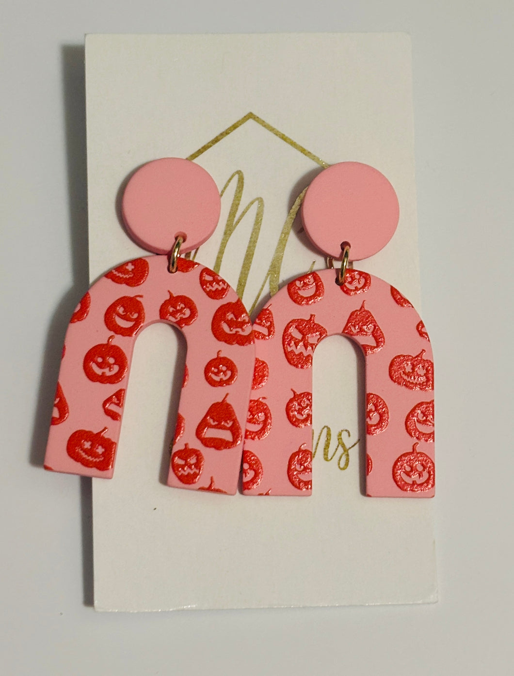 Silk Screen Halloween Earrings