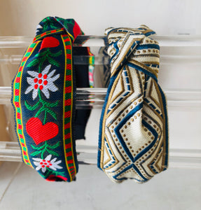Embroidered Patterned Headband