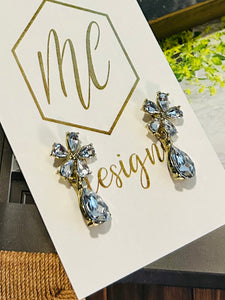 Butterfly and Flower Jewel Earrings