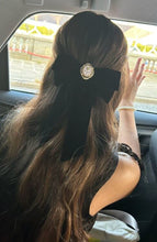 Black Velvet Hair Bow