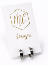 Dupe Small Thick Gold Hoops with Rhinestones OG