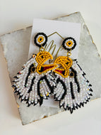 Eagle Seed Bead Earrings