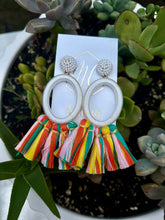 Colorful Statement Tassel Earrings