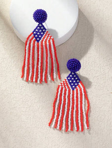 Flag Earrings USA