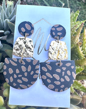 Fall Clay Tiered Earrings