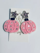 Fall Pumpkin Beaded Earrings Halloween