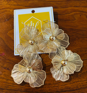 Statement Filigree Flower Earrings