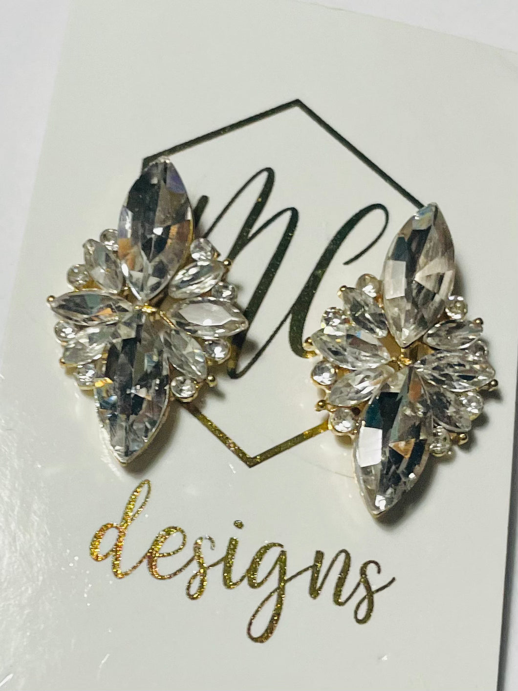 Small Fancy Rhinestone Studs