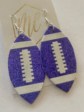 Glitter Football Earrings