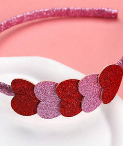 Sequin Heart Thin Headbands