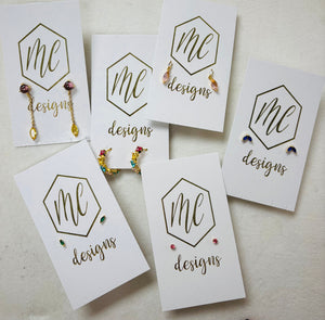 Assorted Tiny Studs Third and Second Hole Earrings