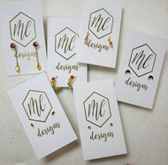 Assorted Tiny Studs Third and Second Hole Earrings