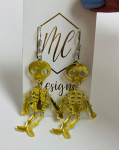 Halloween Acrylic Earrings Various Styles
