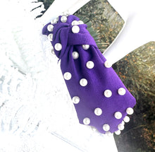 Purple Pearl Knot Headbands