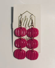 Triple Tiered Pumpkin Earring