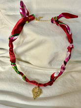 Handmade Scarf Necklaces w Various Pendants