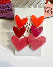 New Triple Heart Earrings