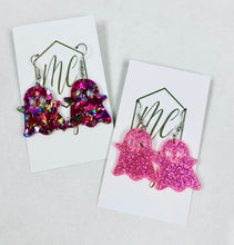Small Dangle Acrylic Ghost Halloween Earrings
