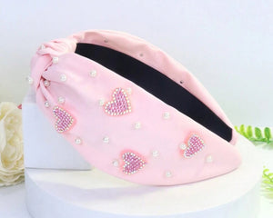 New Heart Jeweled Headband