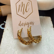 Classy Edgy Hoop Earrings