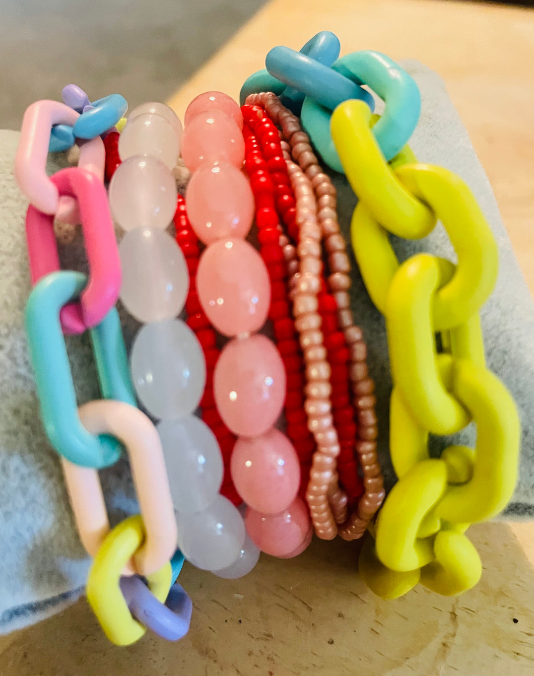 Bright Fun Chunky Bracelet Set