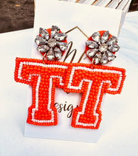 Tennessee TN Vols Beaded Game Day Earrings