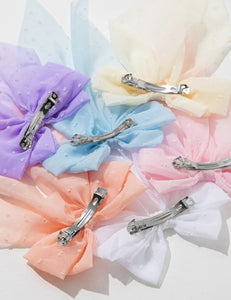 Fairytale Textured Hair Bow Barrette