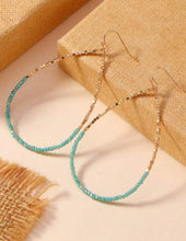 Teardrop Seed Beaded Earrings