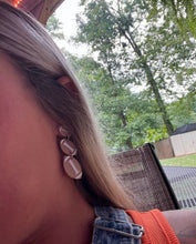 Triple Tiered Sports Ball Earrings